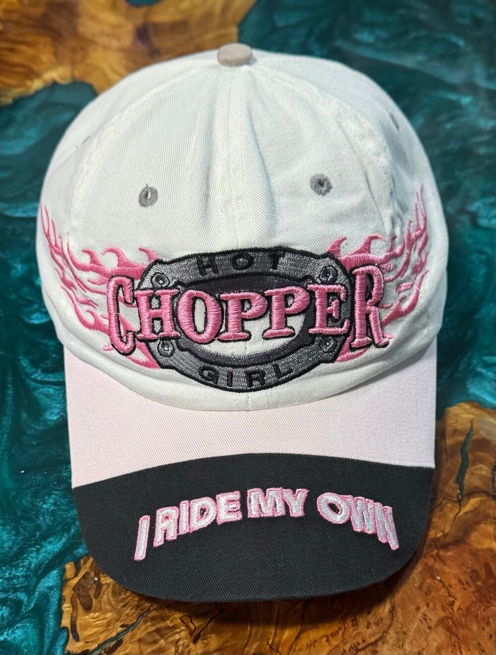 REAL CHOPPER GIRL I RIDE MY OWN BASEBALL CAP